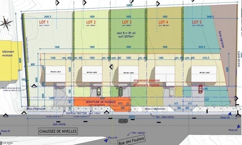 Terrain à vendre à Mazy 5032 153000.00€ chambres m² - annonce 27923