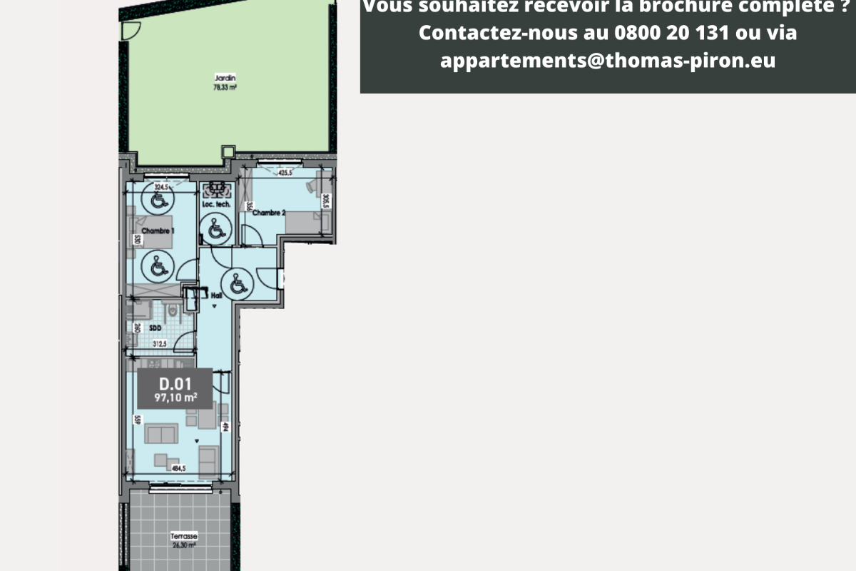 Appartement à vendre à Gembloux 5030 283455.00€ 2 chambres 97.00m² - annonce 1267800