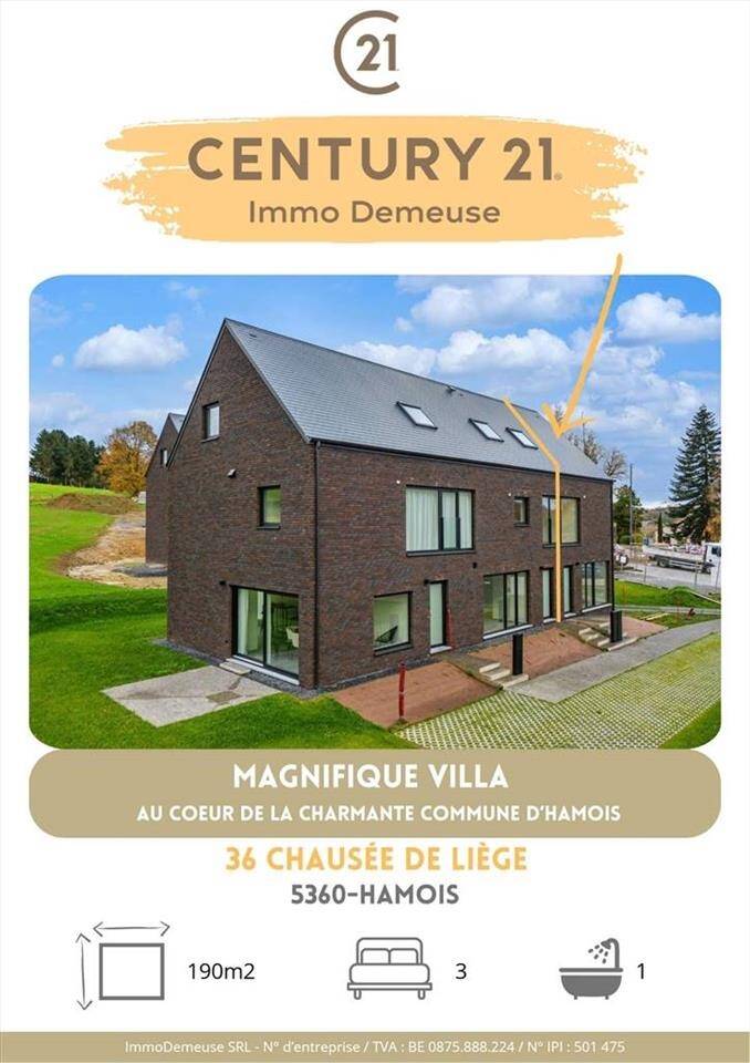 Villa à vendre à Hamois 5360 405000.00€ 2 chambres 190.00m² - annonce 1304767