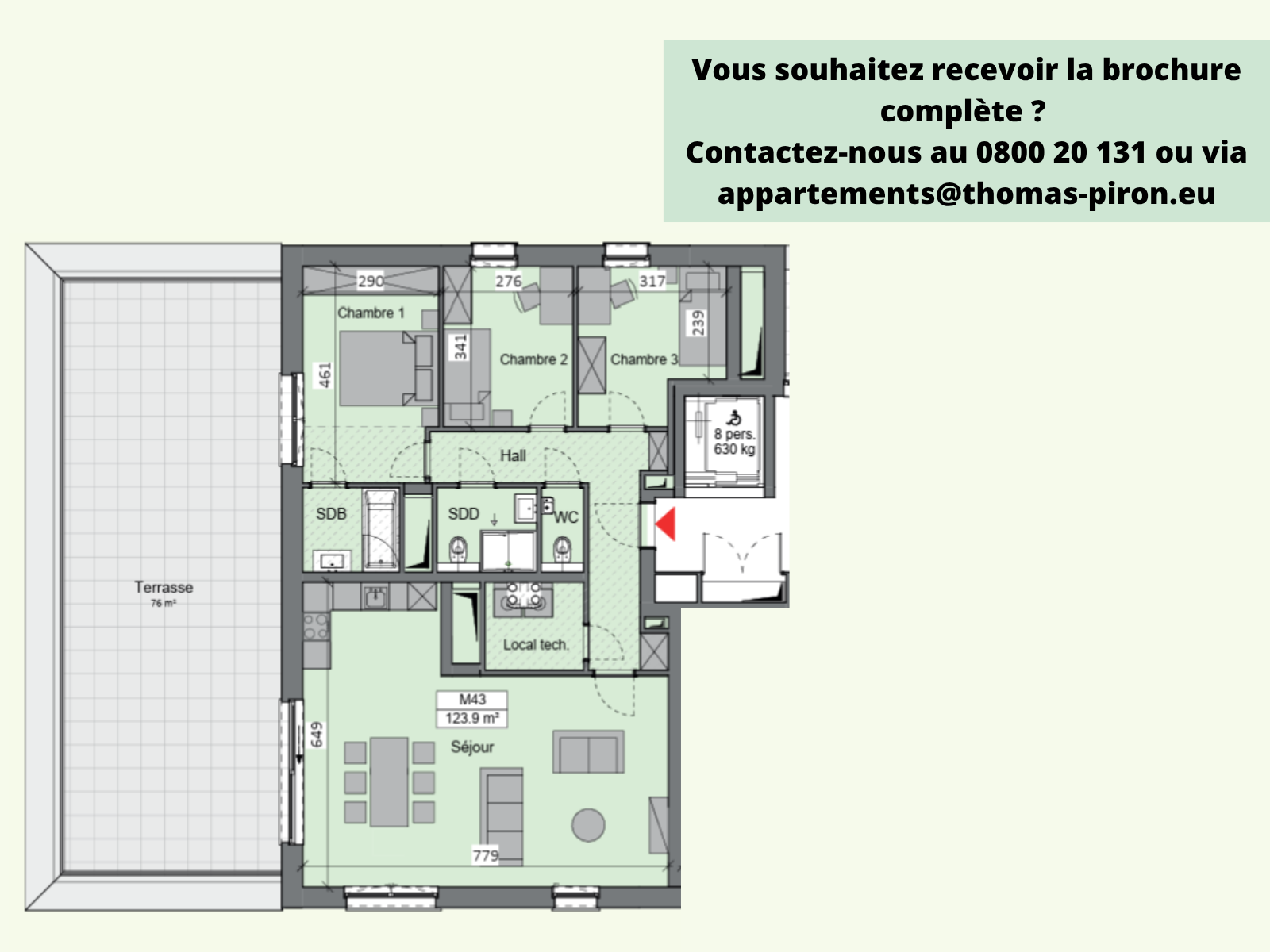 Appartement à vendre à Sambreville 5060 475000.00€ 3 chambres 123.90m² - annonce 365467