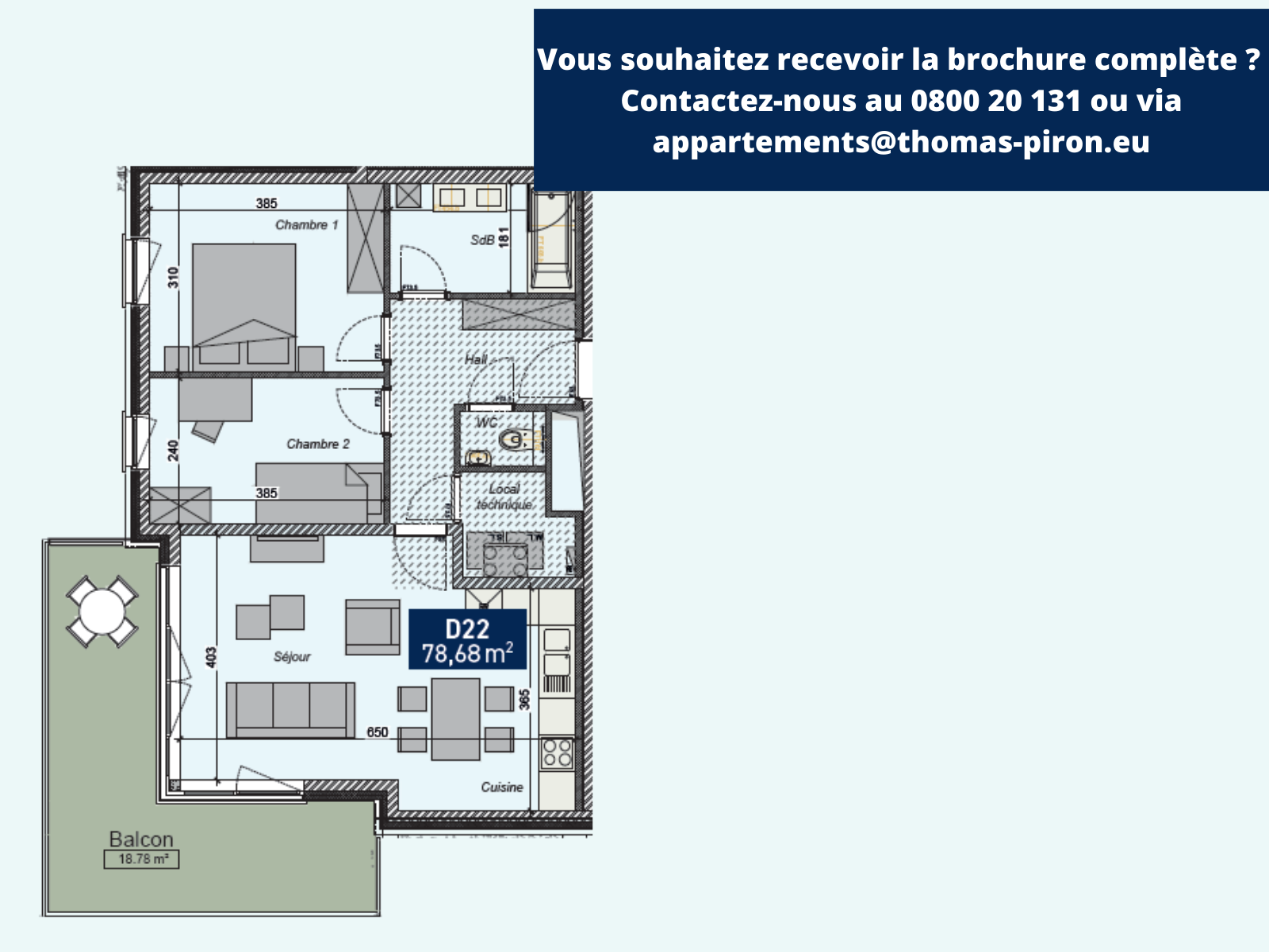 Appartement à vendre à Saint-Servais 5002 284000.00€ 2 chambres 78.68m² - annonce 366093