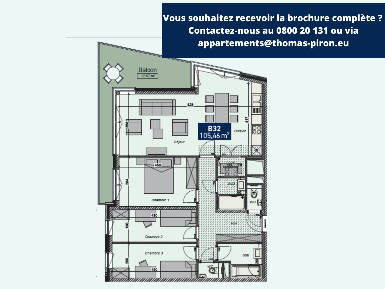 Appartement à vendre à Saint-Servais 5002 311000.00€ 3 chambres 105.46m² - annonce 366253