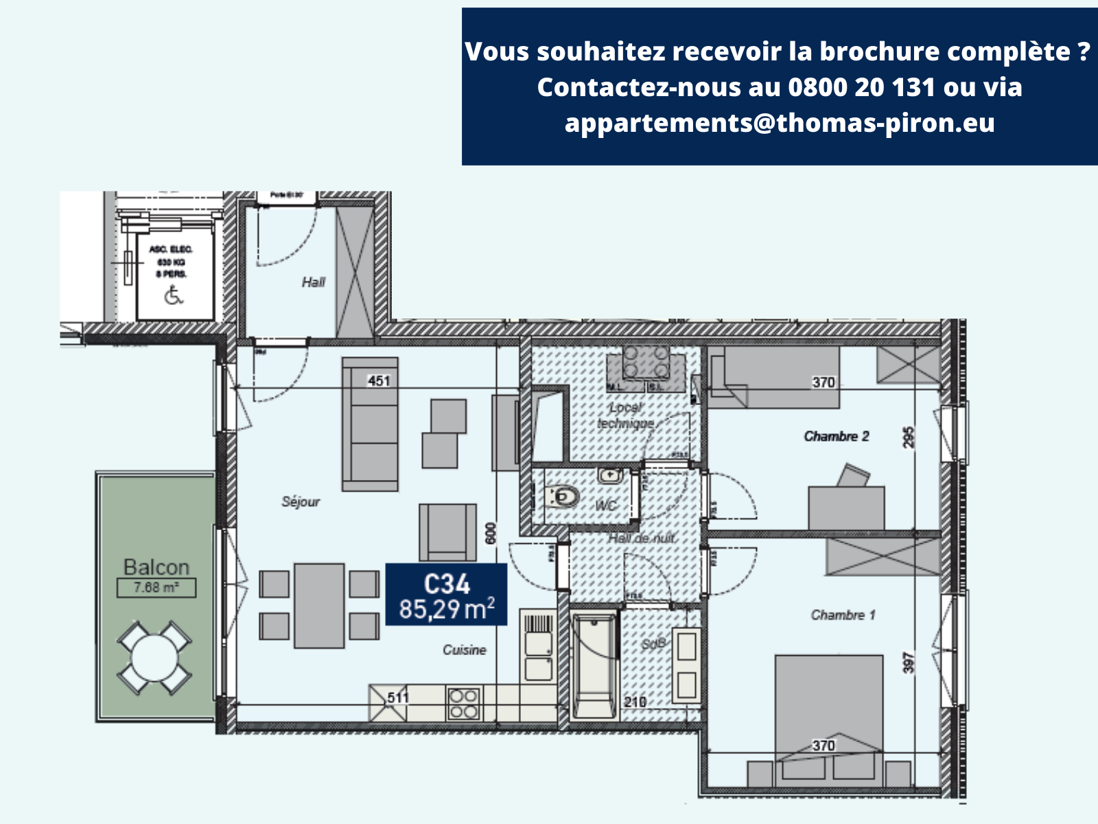 Appartement à vendre à Saint-Servais 5002 289000.00€ 2 chambres 85.29m² - annonce 366467