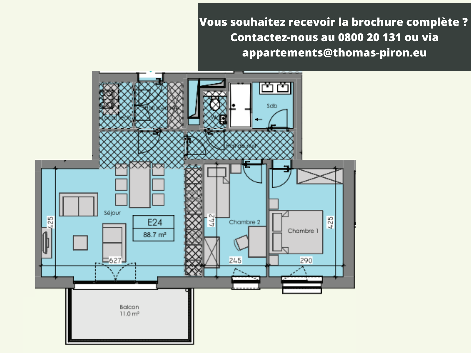 Appartement à vendre à Ciney 5590 325000.00€ 2 chambres 88.70m² - annonce 366016