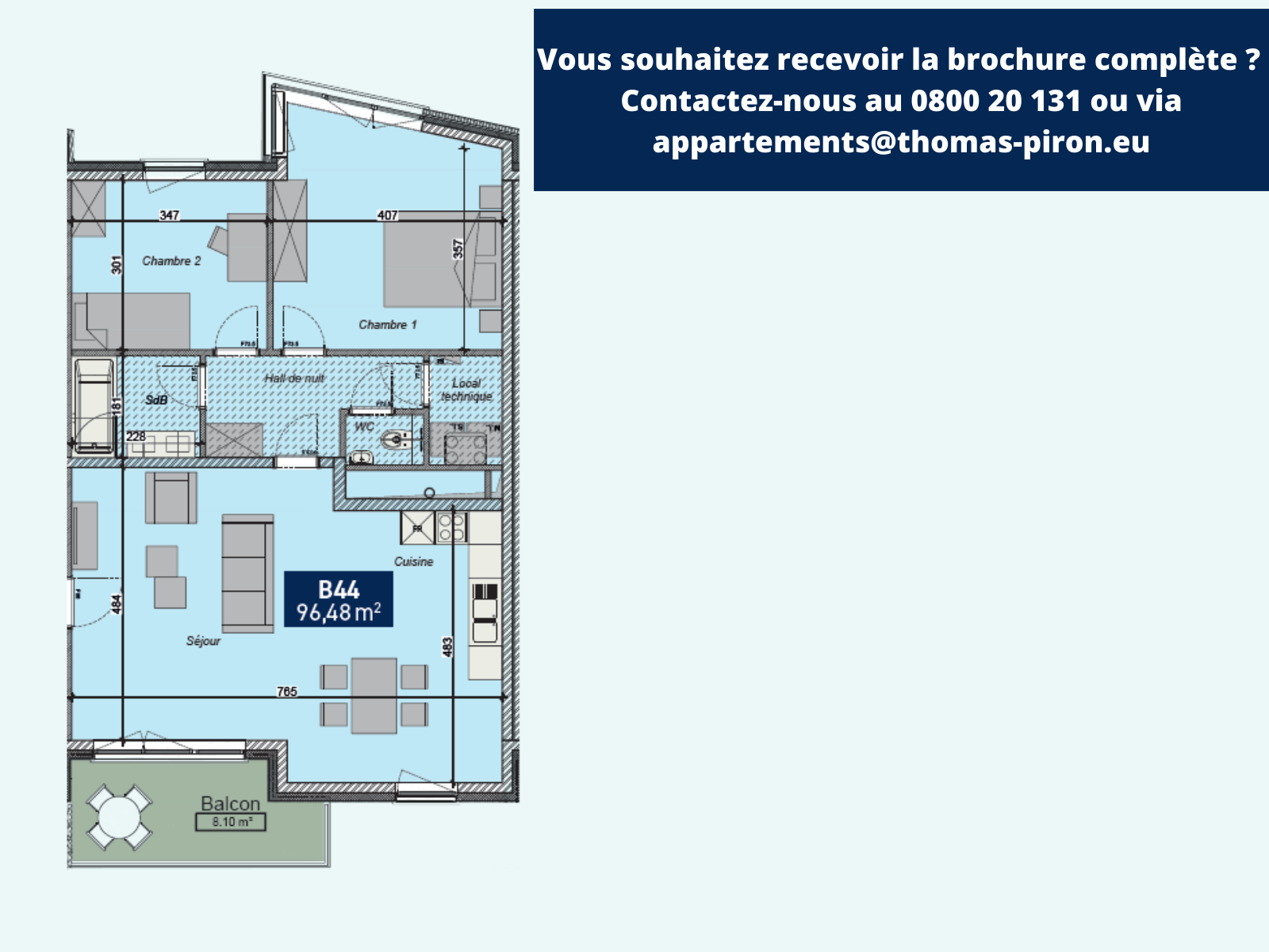 Appartement à vendre à Saint-Servais 5002 302000.00€ 2 chambres 96.48m² - annonce 366507