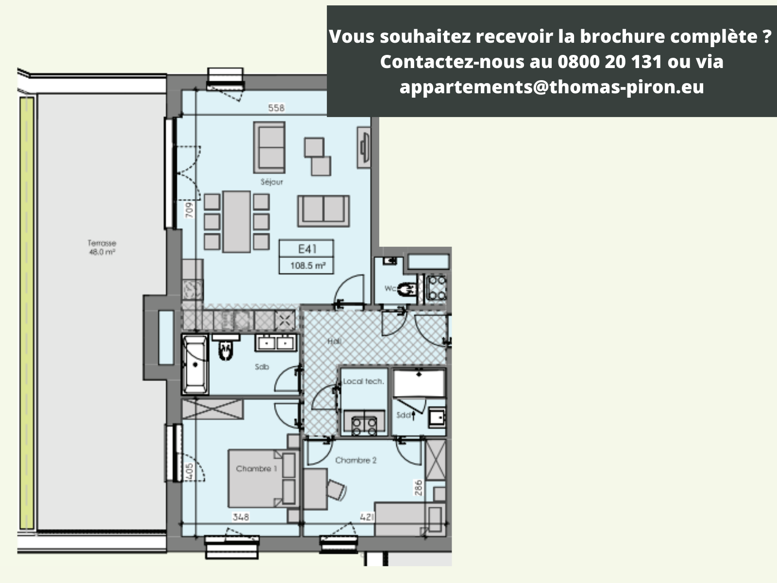 Appartement à vendre à Ciney 5590 445000.00€ 2 chambres 108.50m² - annonce 366095