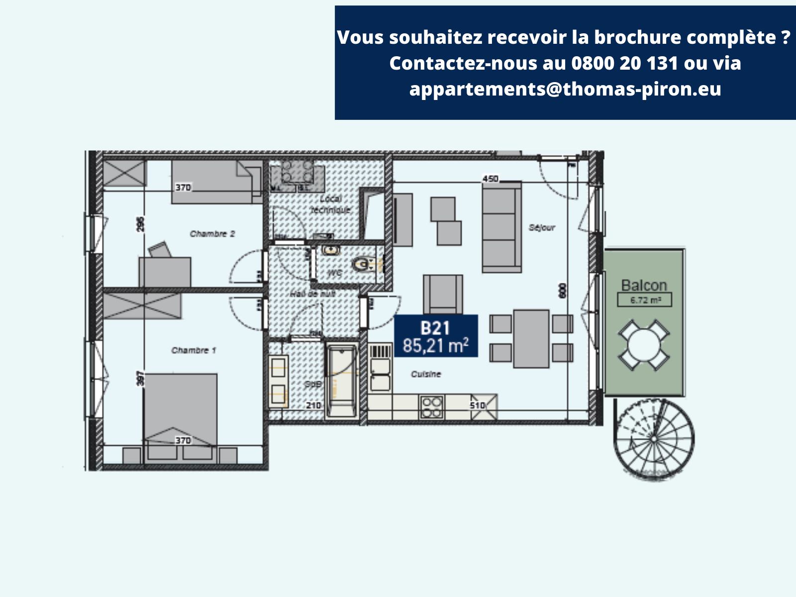 Appartement à vendre à Saint-Servais 5002 269000.00€ 2 chambres 85.21m² - annonce 366608