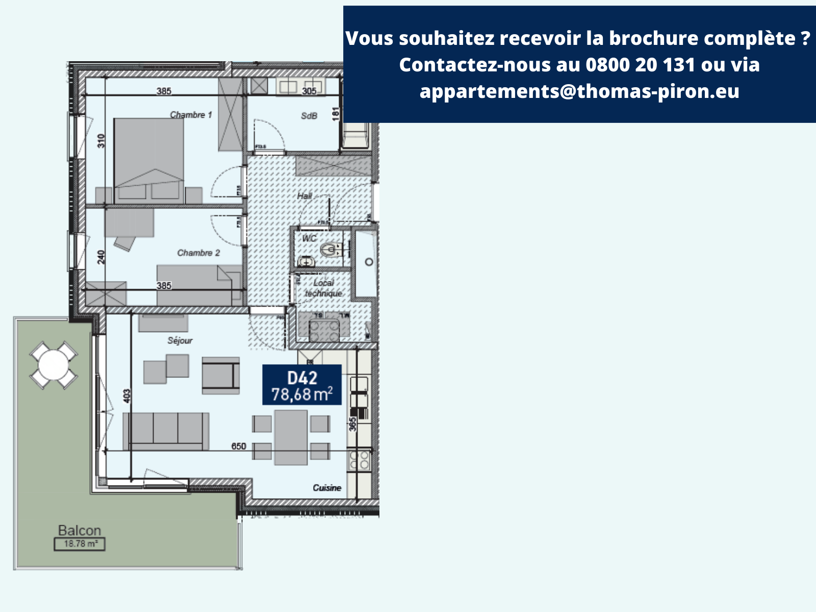 Appartement à vendre à Saint-Servais 5002 287000.00€ 2 chambres 78.70m² - annonce 366246