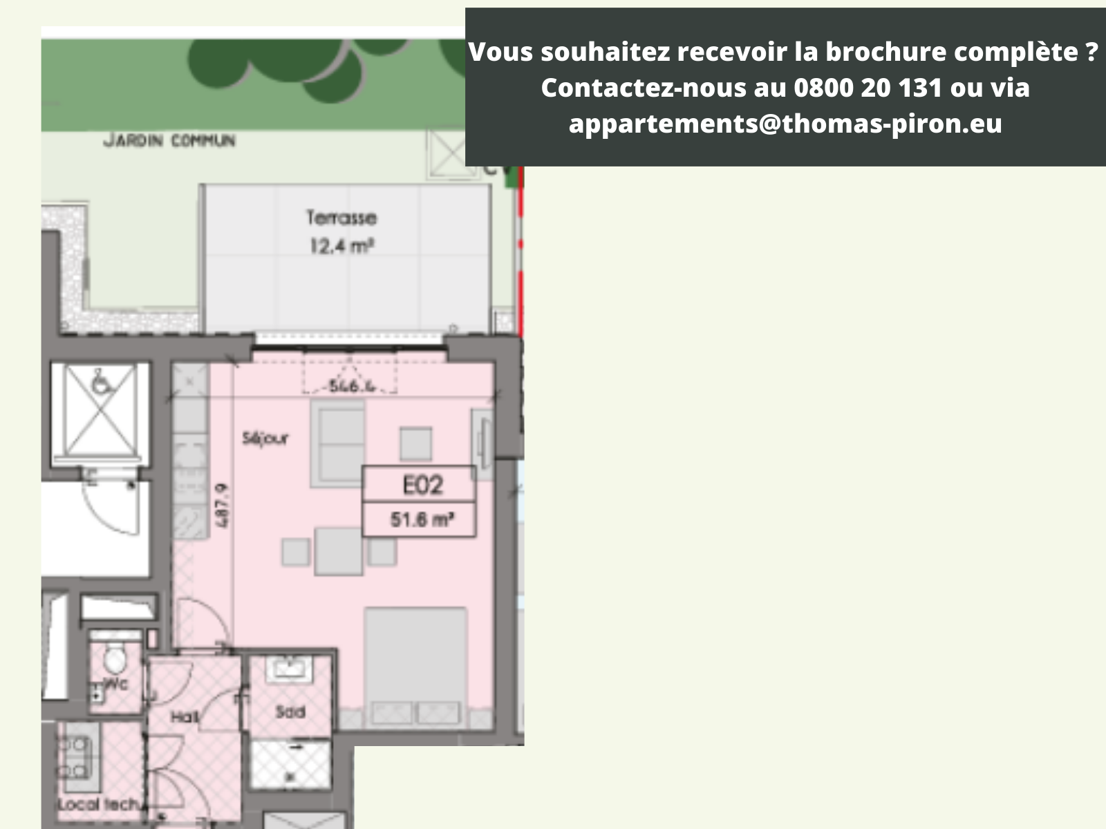 Studio à vendre à Ciney 5590 198000.00€ chambres 51.60m² - annonce 366097