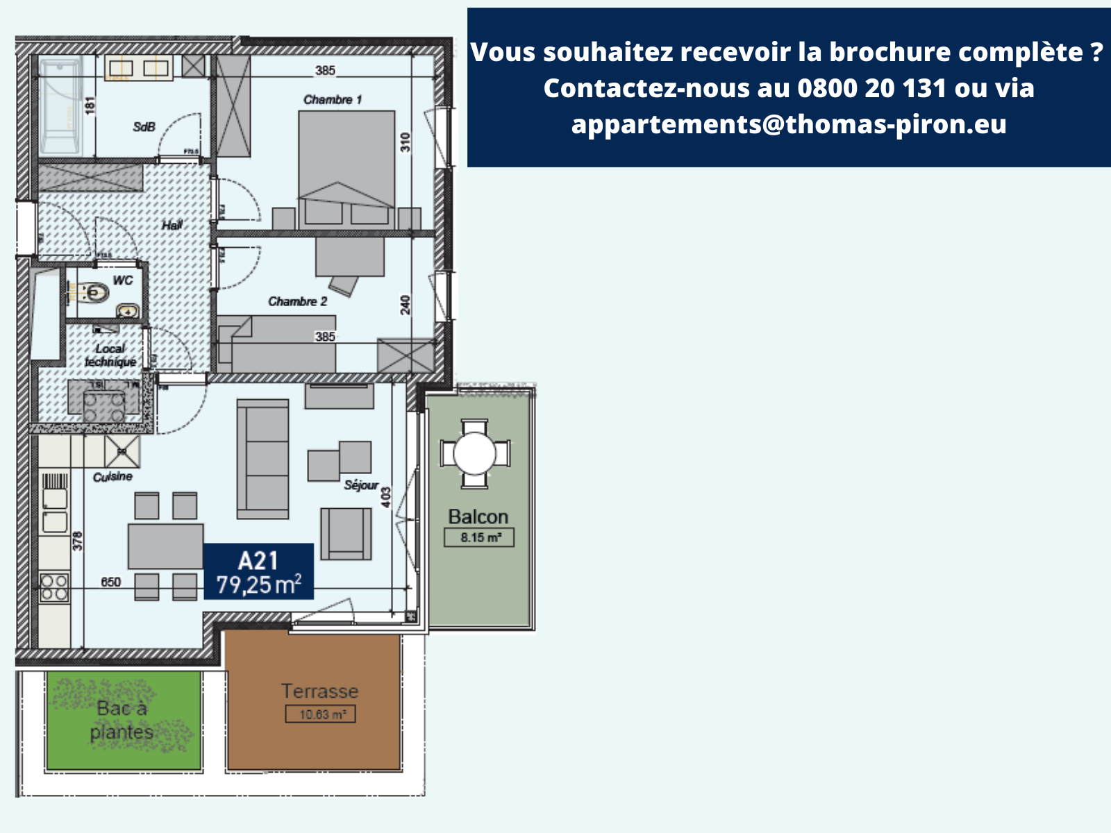 Appartement à vendre à Saint-Servais 5002 266000.00€ 2 chambres 79.25m² - annonce 366014