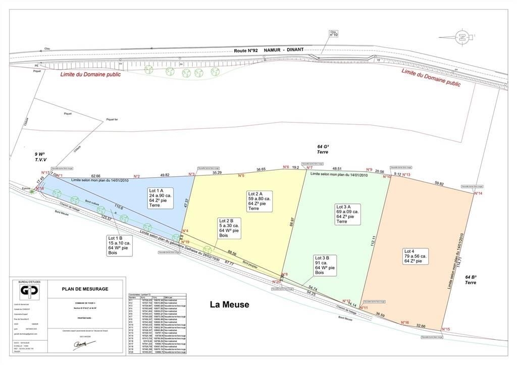 Terrain à vendre à Yvoir 5530 30000.00€ chambres m² - annonce 384806