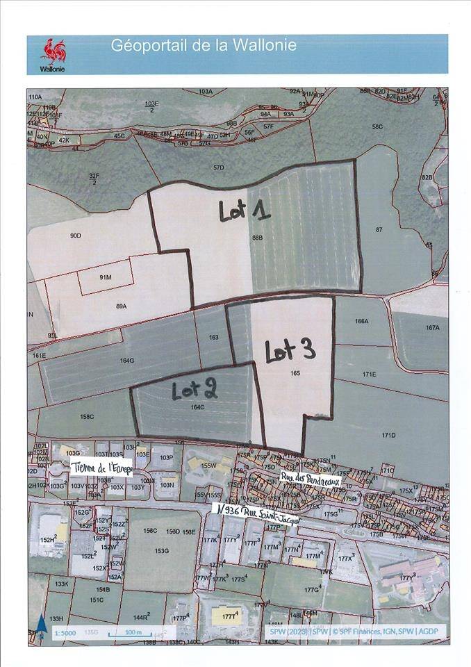 Terrain à vendre à Dinant 5500 40000.00€ chambres m² - annonce 451345