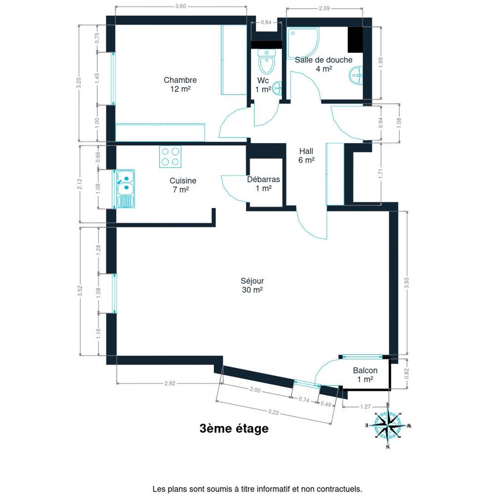 Appartement à vendre à Couvin 5660 158000.00€ 1 chambres 62.00m² - annonce 471610