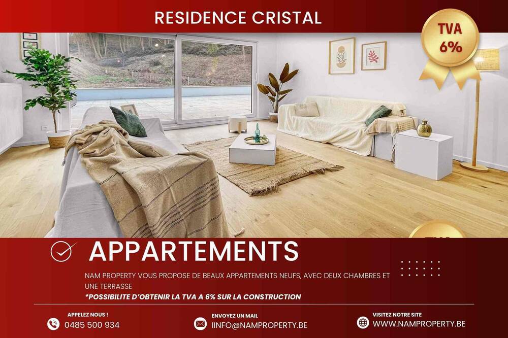 Rez-de-chaussée à vendre à Jambes 5100 350000.00€ 2 chambres 91.00m² - annonce 482896