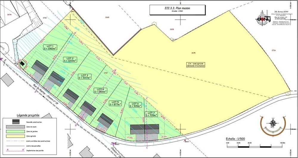 Terrain à vendre à Bièvre 5555 69000.00€ chambres m² - annonce 491432