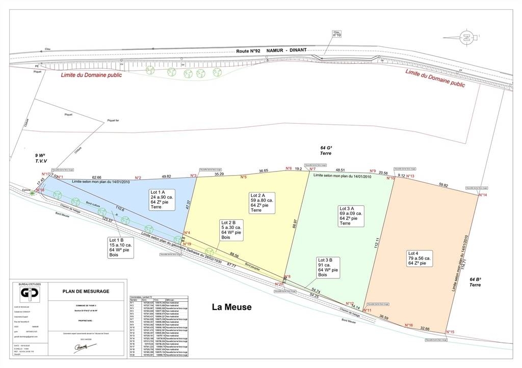 Terrain à vendre à Yvoir 5530 18000.00€ chambres m² - annonce 509637