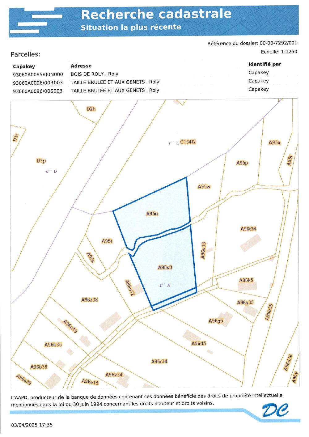 Terrain à vendre à Roly 5600 75000.00€ chambres m² - annonce 544149