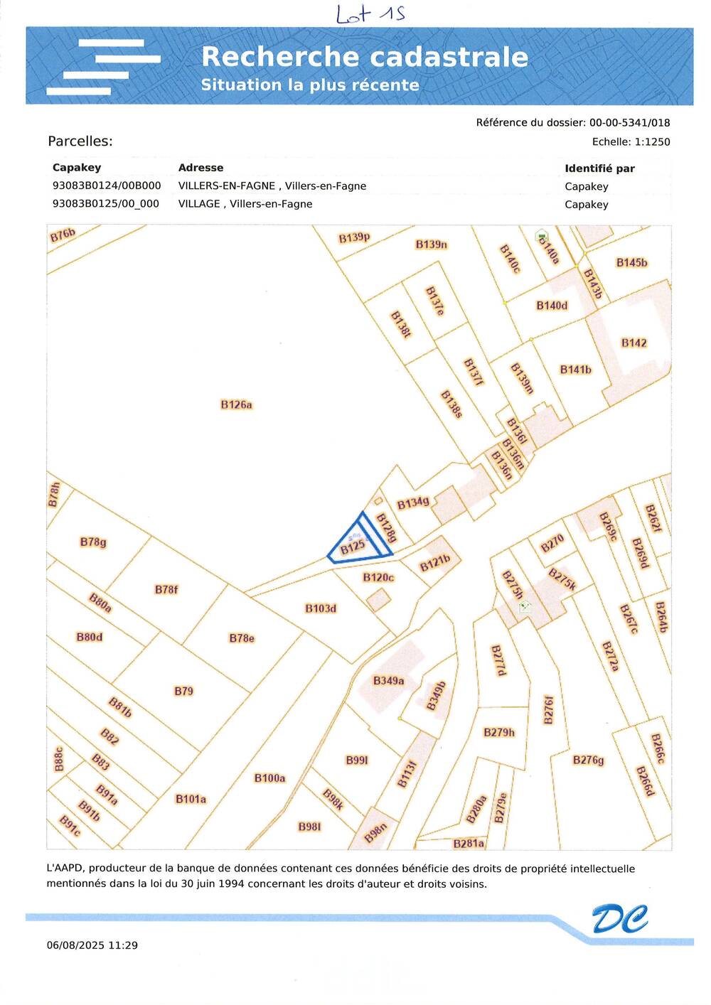 Terrain à vendre à Villers-en-Fagne 5600 336.00€ chambres m² - annonce 549097