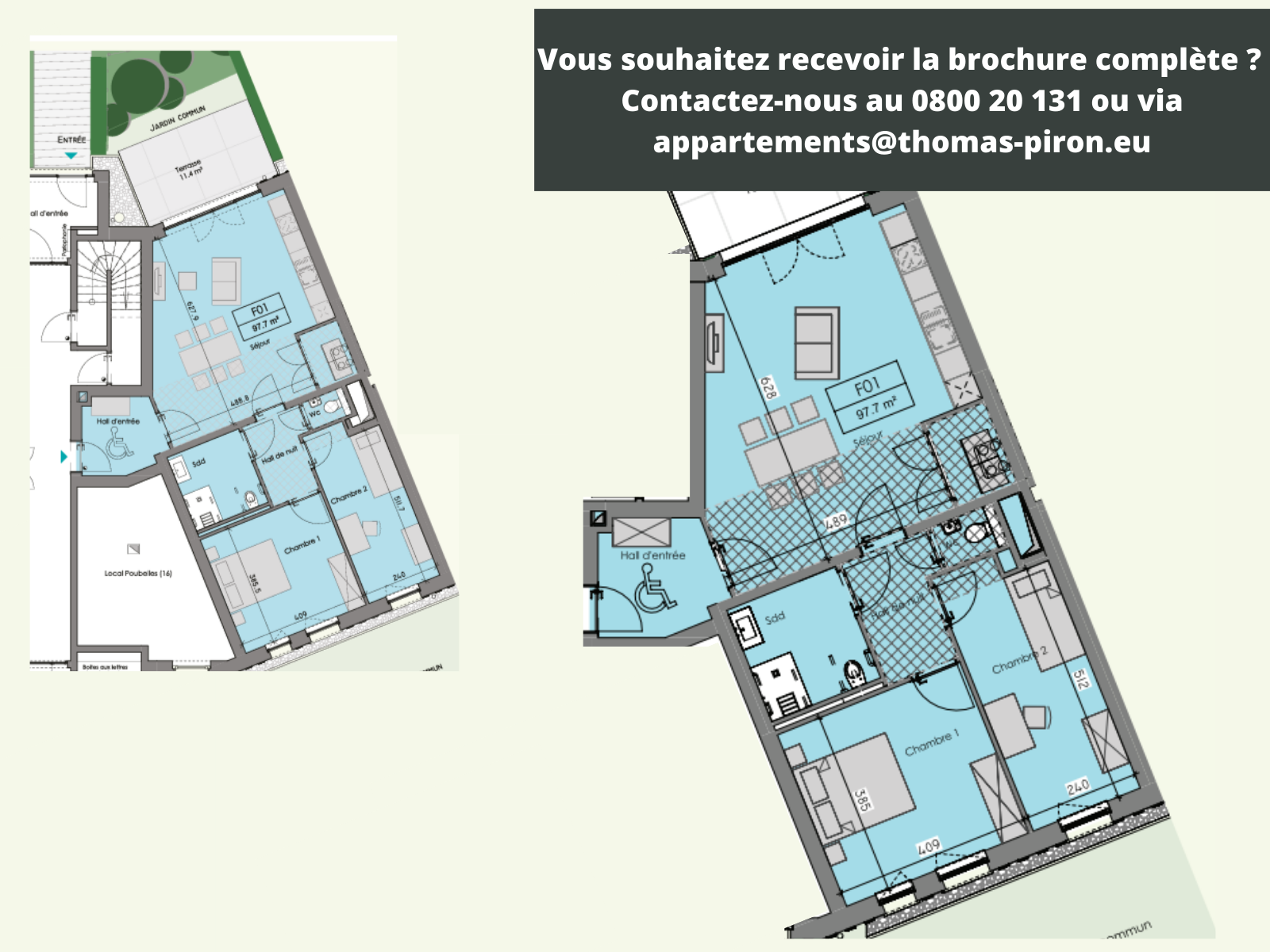 Appartement à vendre à Ciney 5590 355000.00€ 2 chambres 97.70m² - annonce 555654