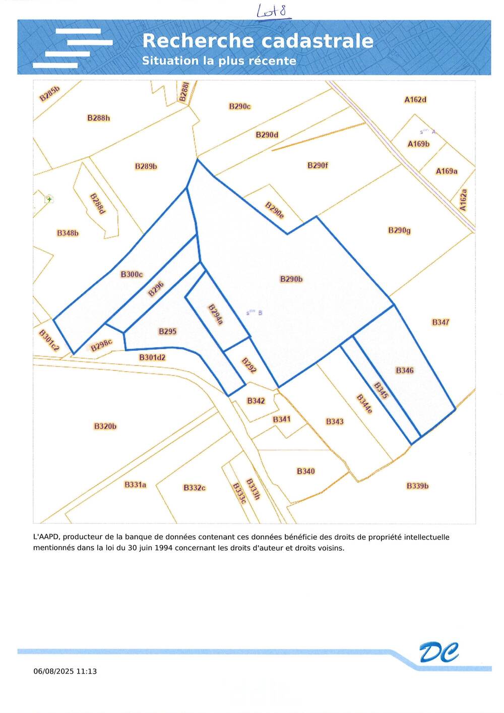 Terrain non bâtissable à vendre à Villers-en-Fagne 5600 117105.00€  chambres m² - annonce 558383