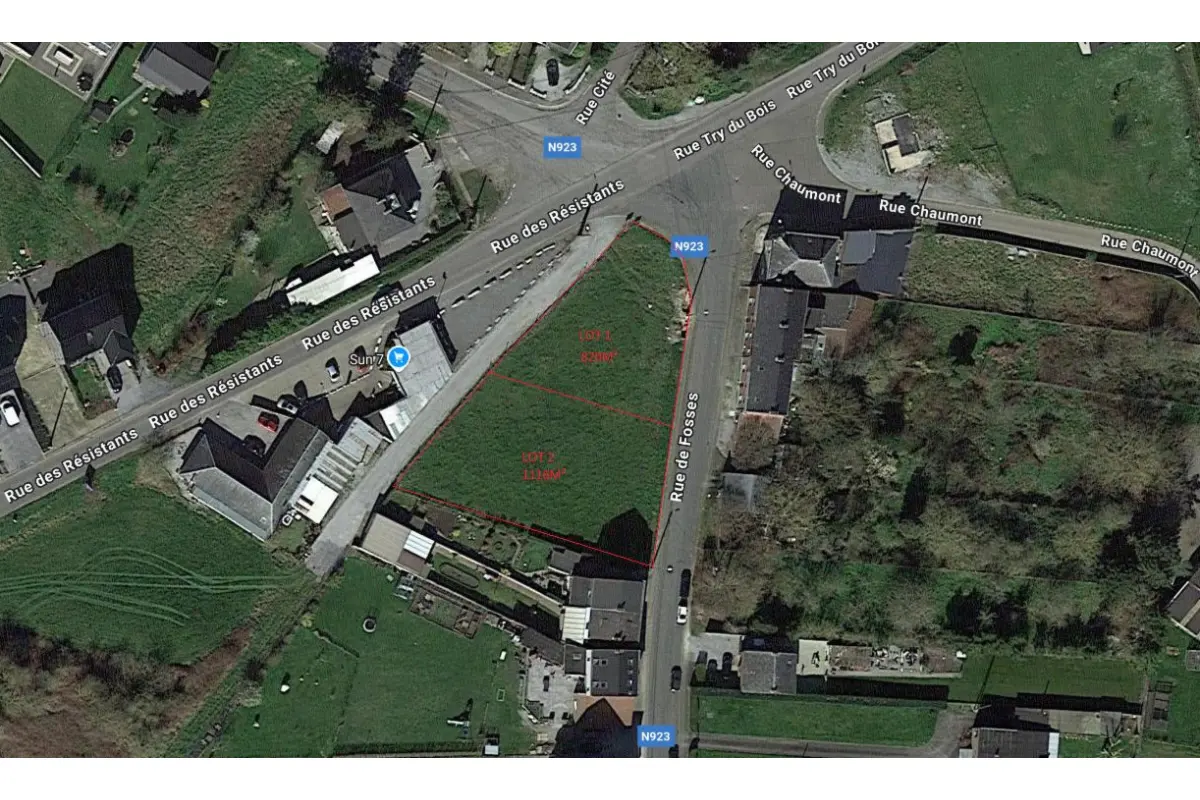 Terrain à vendre à Ham-sur-Sambre 5190 54000.00€  chambres m² - annonce 567745