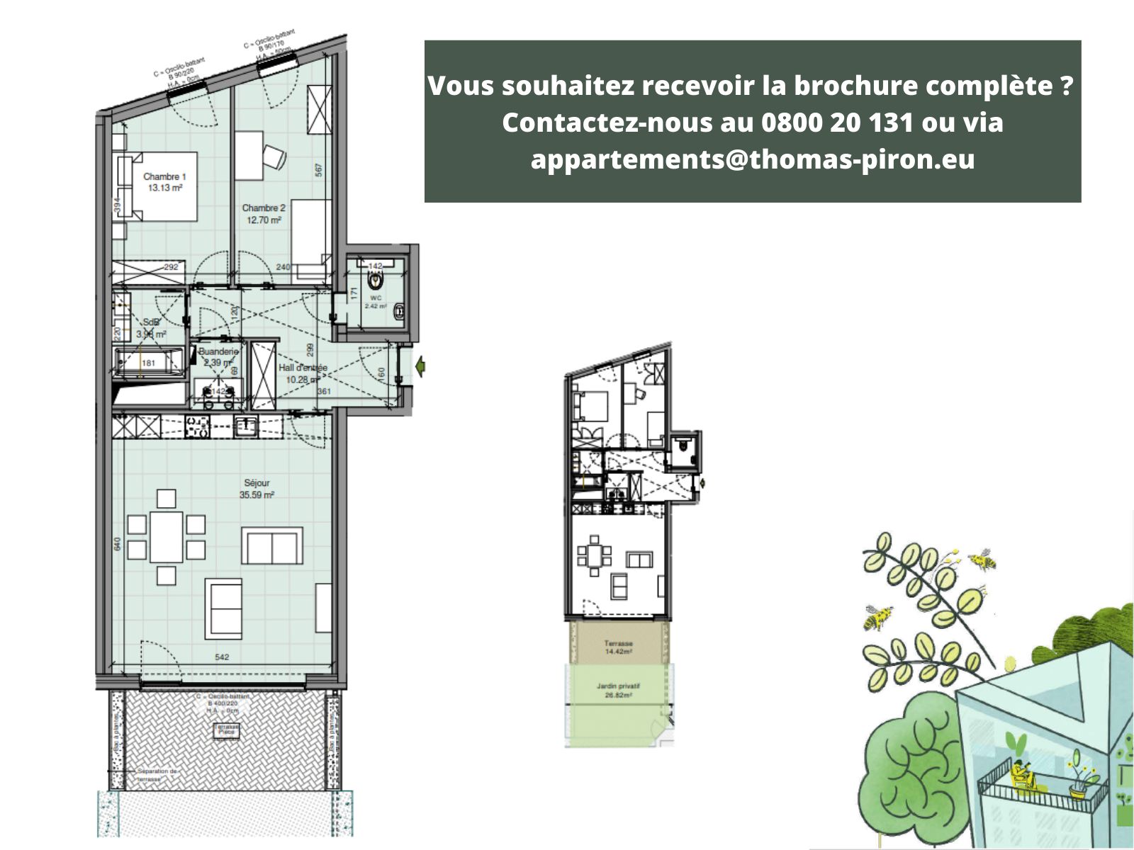 Appartement à vendre à Gembloux 5030 358000.00€ 2 chambres 95.00m² - annonce 601822