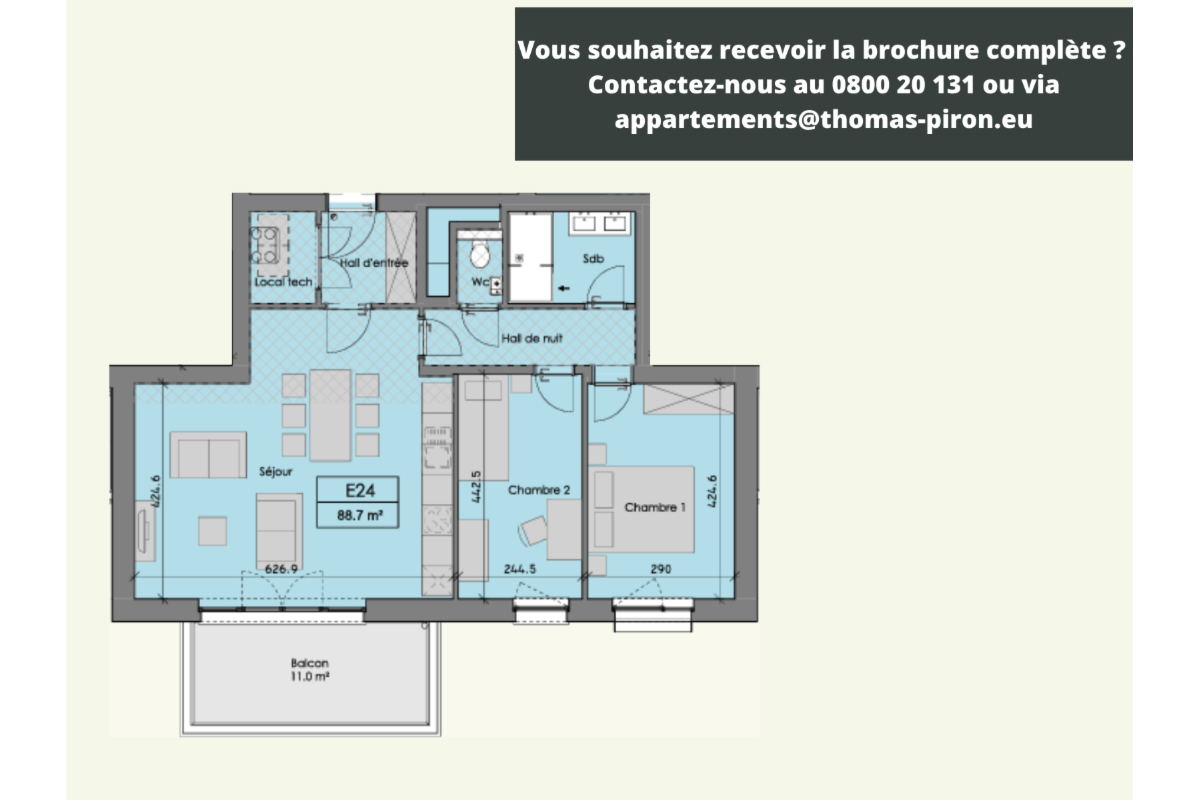 Appartement à vendre à Ciney 5590 325000.00€ 2 chambres 88.70m² - annonce 601890