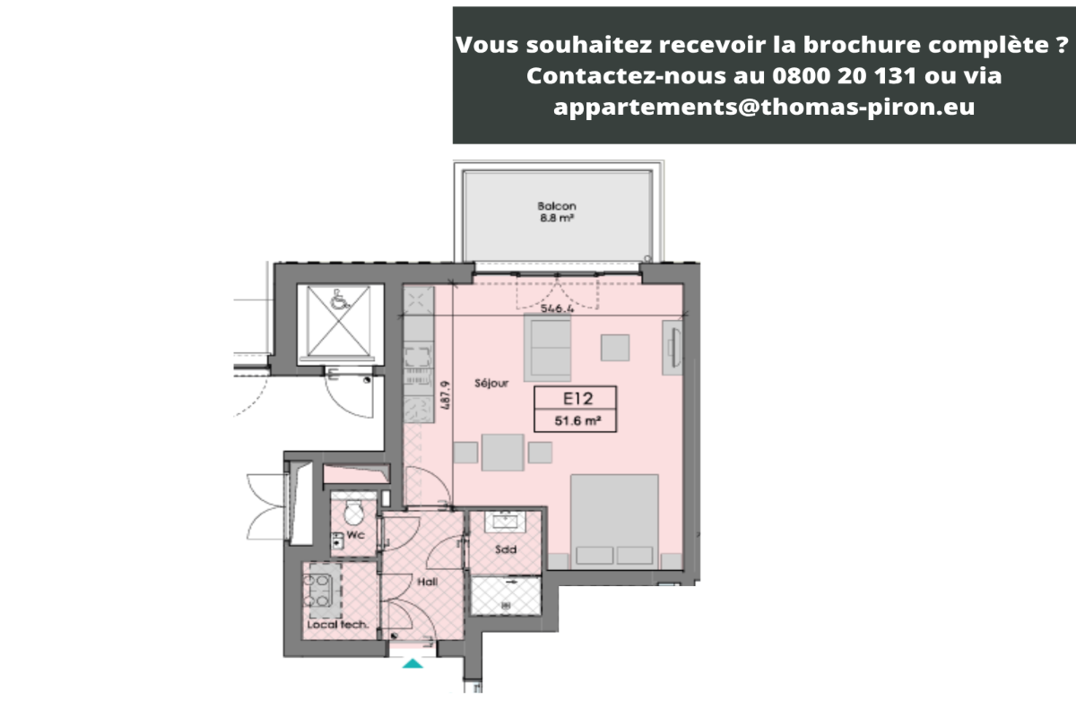 Studio à vendre à Ciney 5590 203000.00€ chambres 51.60m² - annonce 601879