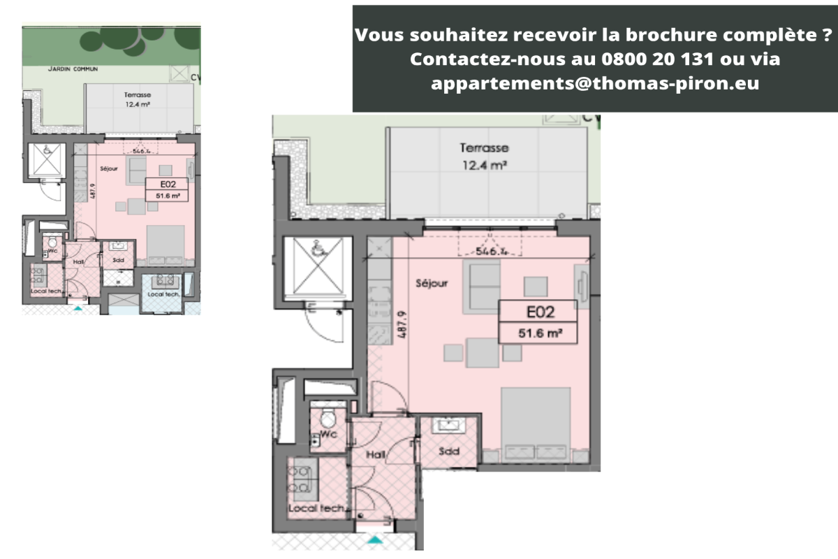 Studio à vendre à Ciney 5590 198000.00€ chambres 51.60m² - annonce 601893