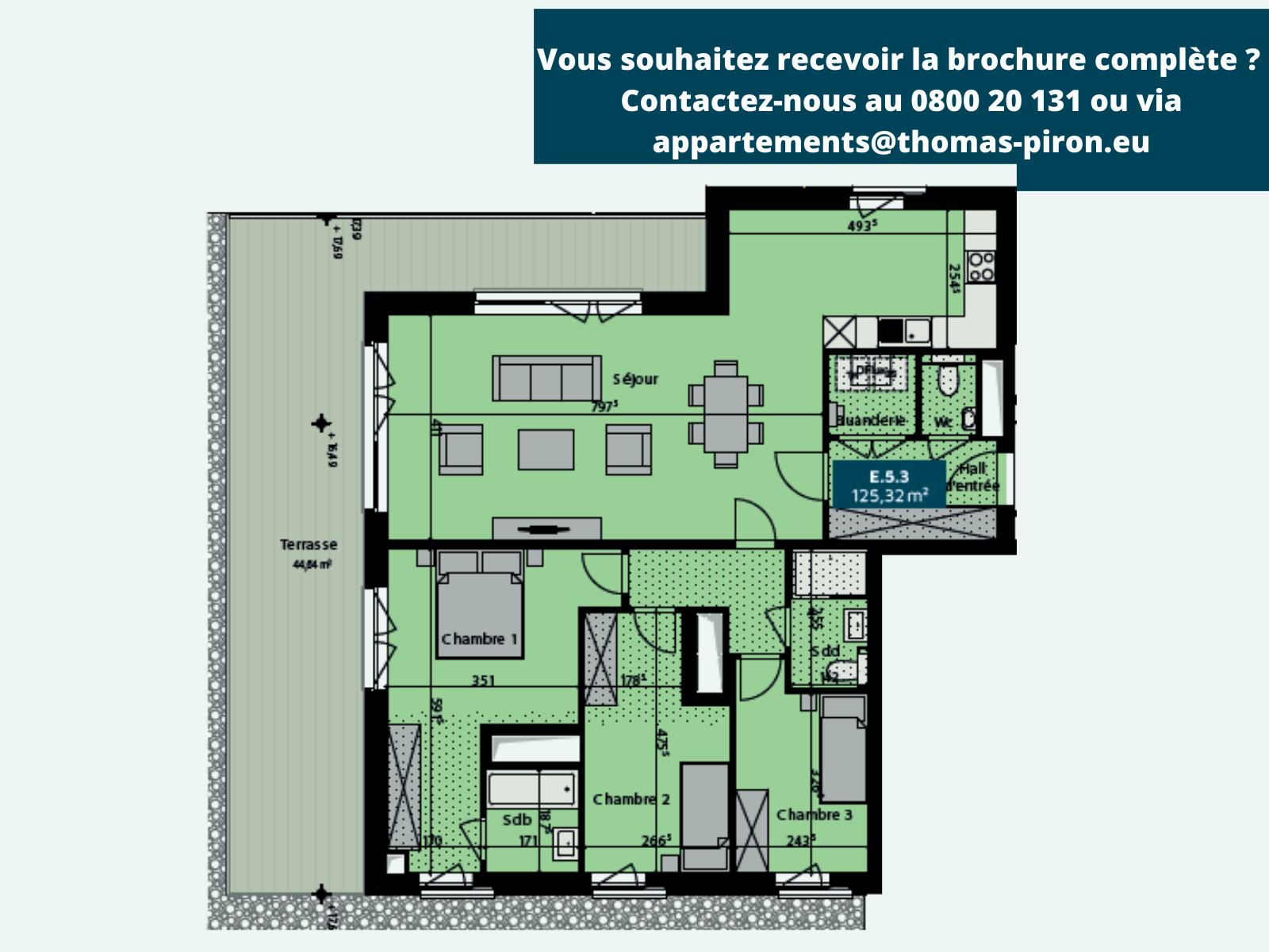 Penthouse à vendre à Namur 5000 568336.00€ 3 chambres 125.32m² - annonce 601862