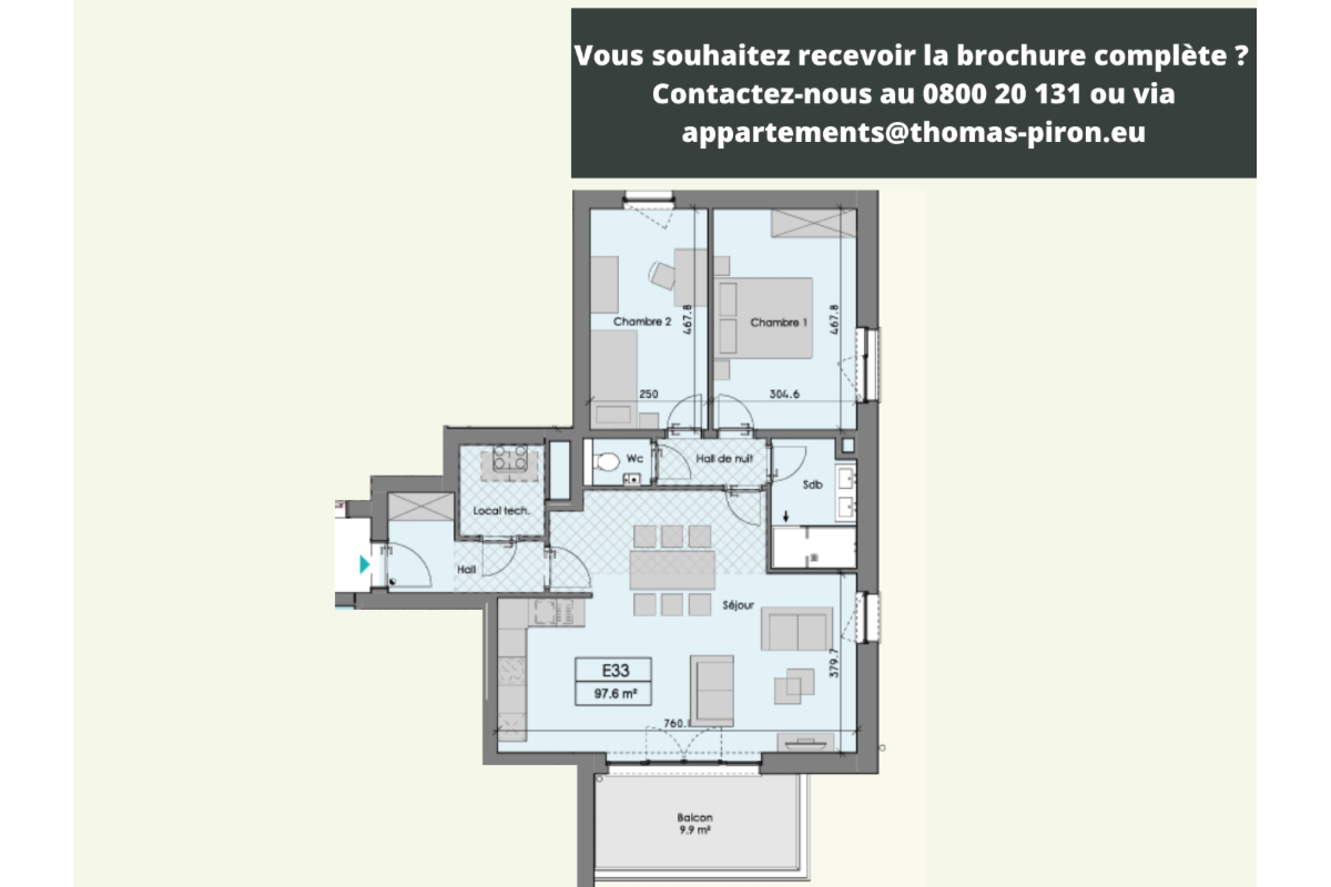 Appartement à vendre à Ciney 5590 360000.00€ 2 chambres 97.60m² - annonce 601896