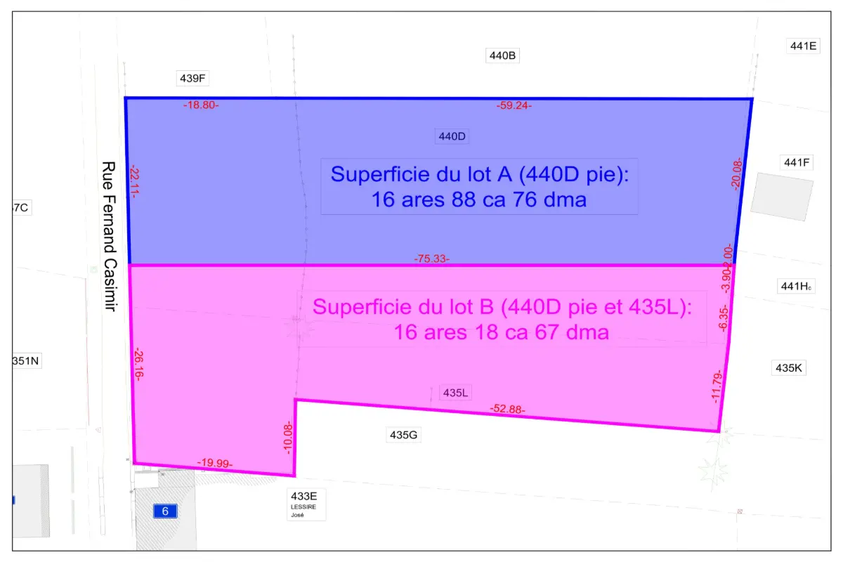 Terrain à bâtir à vendre à Soye 5150 135000.00€ chambres m² - annonce 614880
