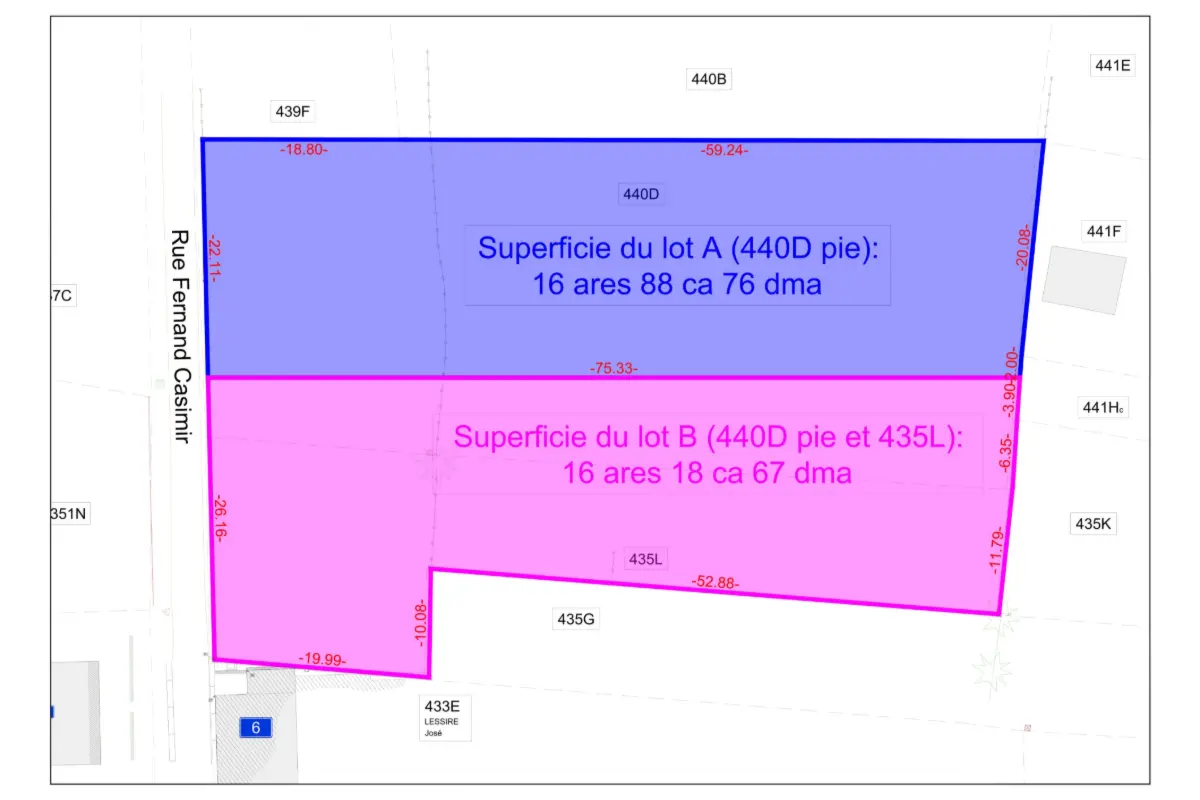 Terrain à vendre à Soye 5150 130000.00€  chambres m² - annonce 614855