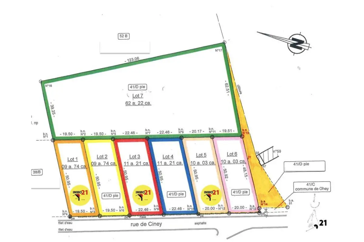 Terrain à vendre à Ohey 5350 99000.00€  chambres m² - annonce 616202