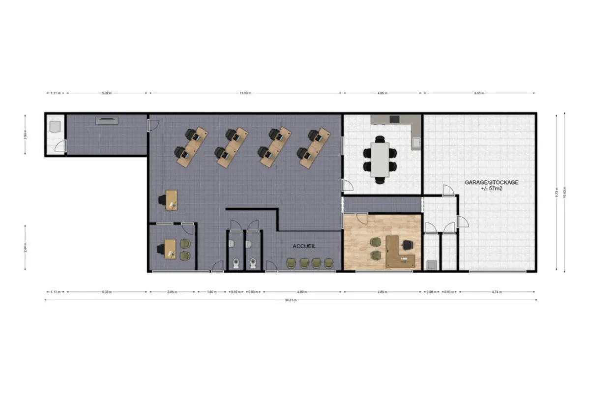 Commerce à louer à Couvin 5660 1500.00€  chambres m² - annonce 655044