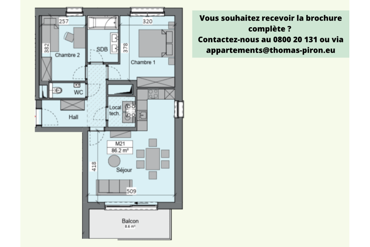 Appartement à vendre à Sambreville 5060 283719.00€ 2 chambres 86.20m² - annonce 670831