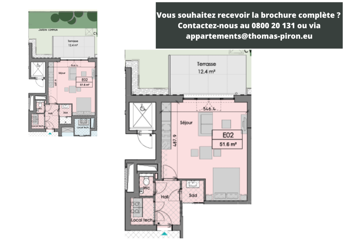 Appartement à vendre à Ciney 5590 198000.00€  chambres 51.60m² - annonce 671261