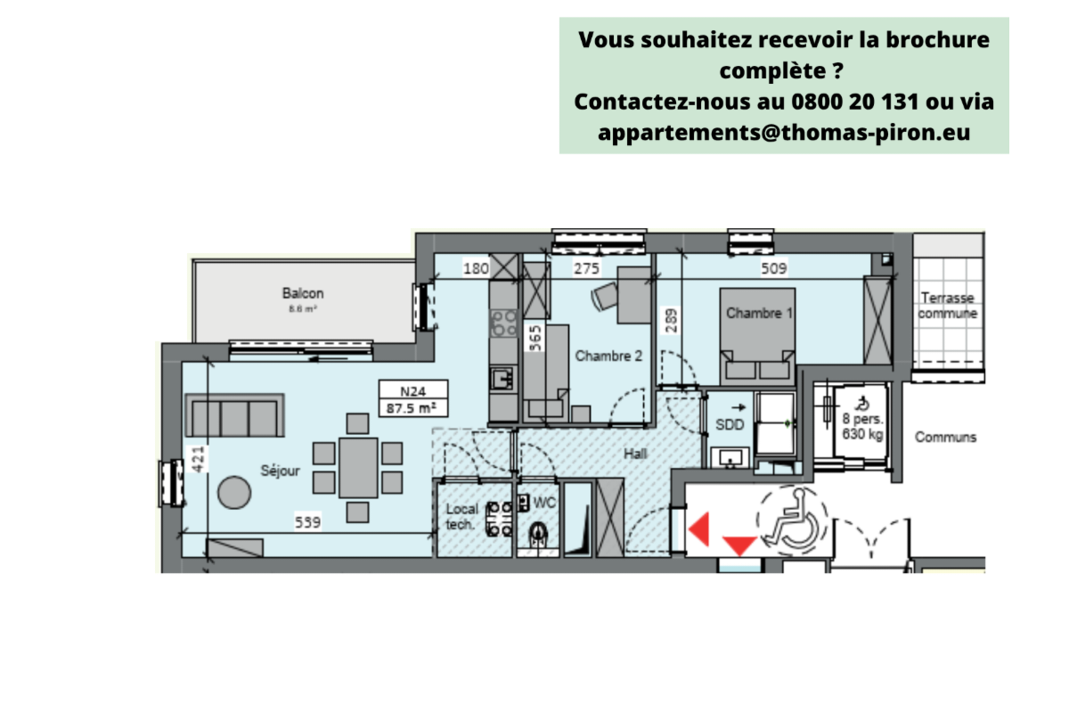 Appartement à vendre à Sambreville 5060 268719.00€ 2 chambres 87.50m² - annonce 670823