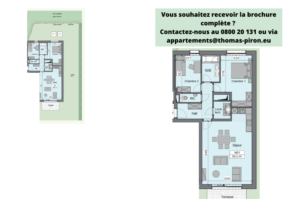 Appartement à vendre à Sambreville 5060 323719.00€ 2 chambres 99.20m² - annonce 670837