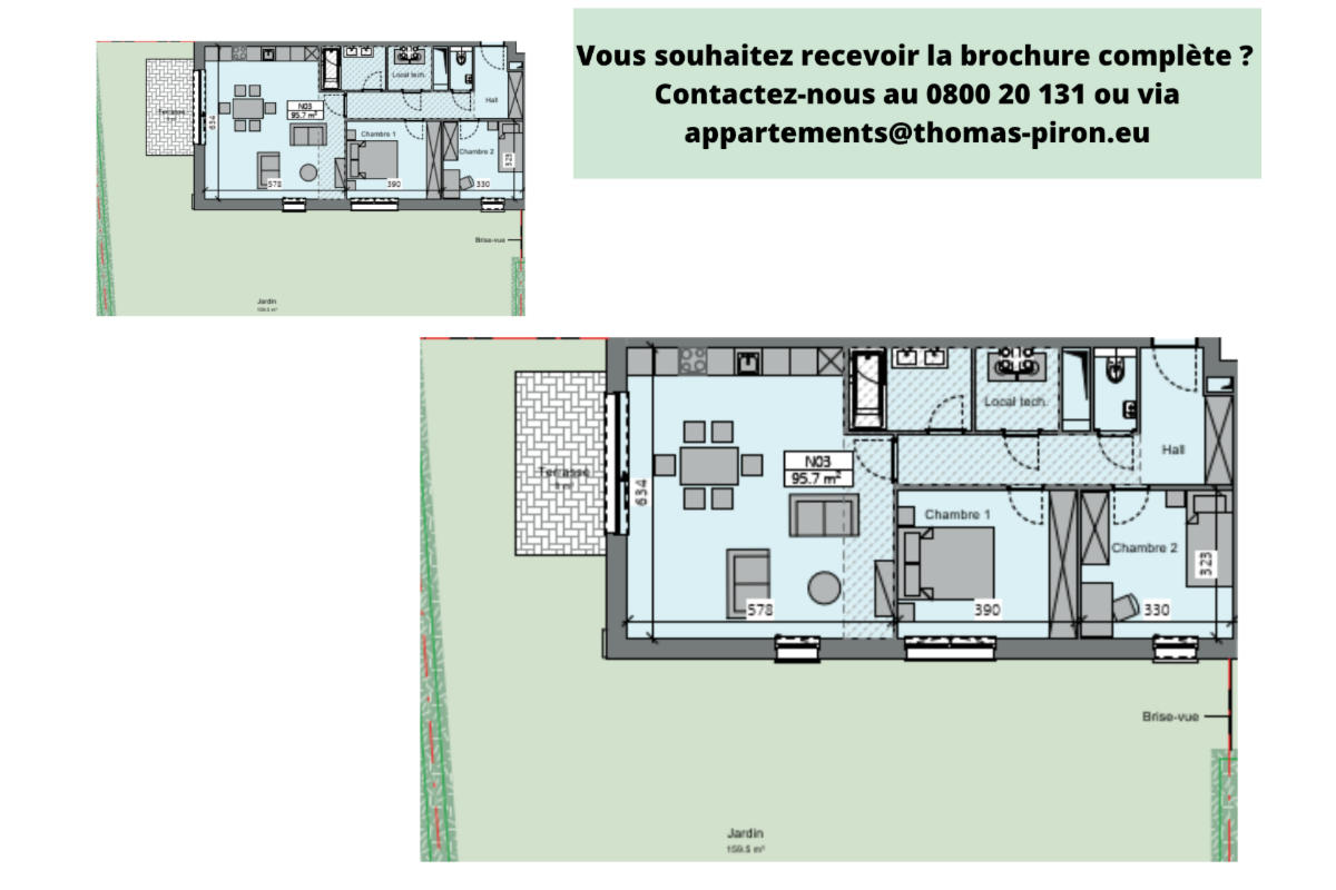 Appartement à vendre à Sambreville 5060 313719.00€ 2 chambres 95.70m² - annonce 670819