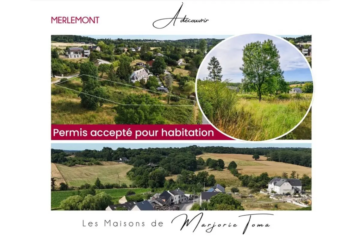 Terrain à vendre à Merlemont 5600 60000.00€  chambres m² - annonce 677110