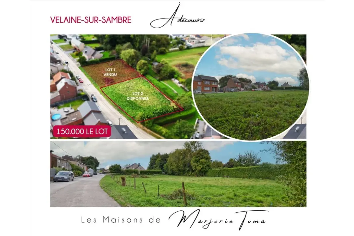Terrain à vendre à Velaine-sur-Sambre 5060 139000.00€  chambres m² - annonce 676988