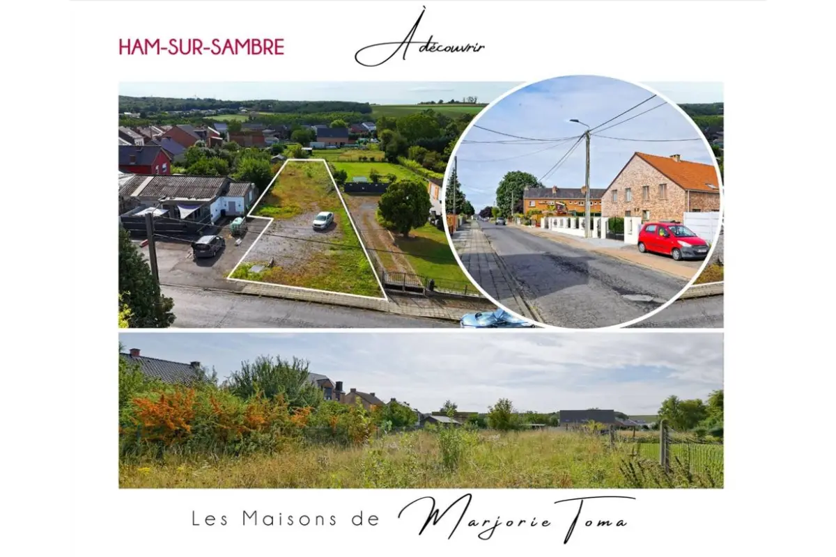 Terrain à vendre à Ham-sur-Sambre 5190 69000.00€  chambres m² - annonce 676996