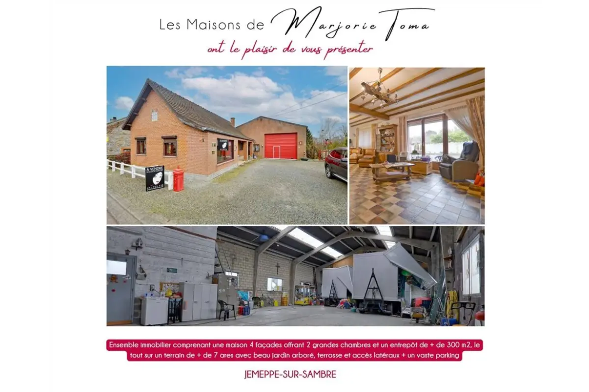 Maison à vendre à Jemeppe-sur-Sambre 5190 399000.00€ 2 chambres 469.20m² - annonce 682313