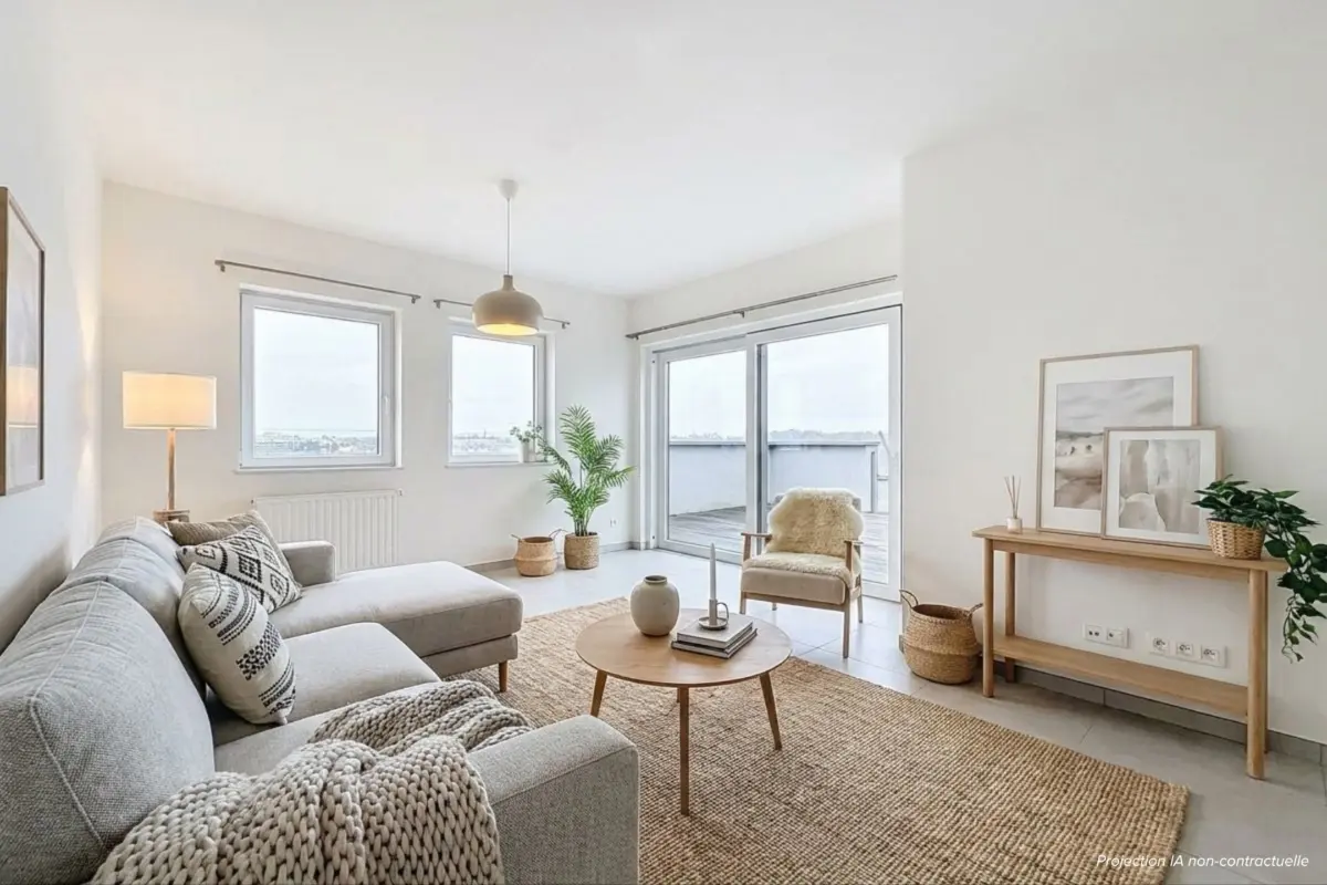 Penthouse à louer à Erpent 5101 1200.00€ 2 chambres 100.00m² - annonce 698218