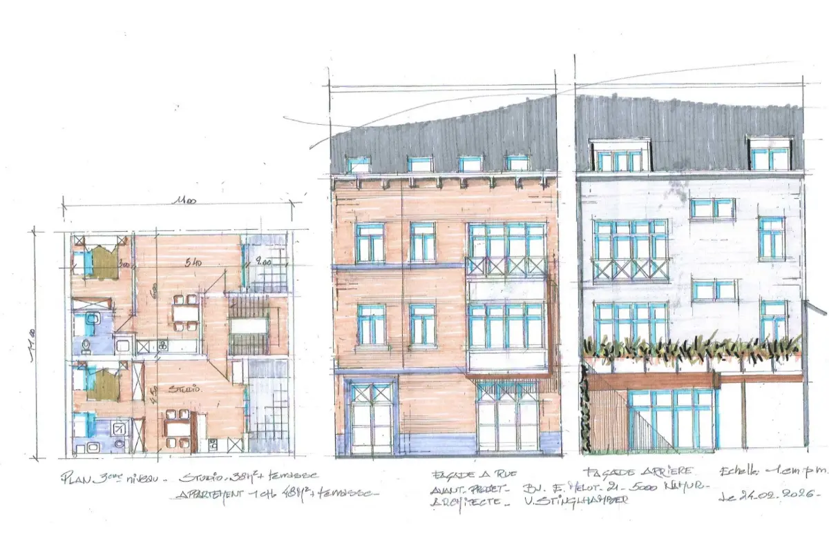 Immeuble mixte à  à Namur 5000 650000.00€ 9 chambres 800.00m² - annonce 725012