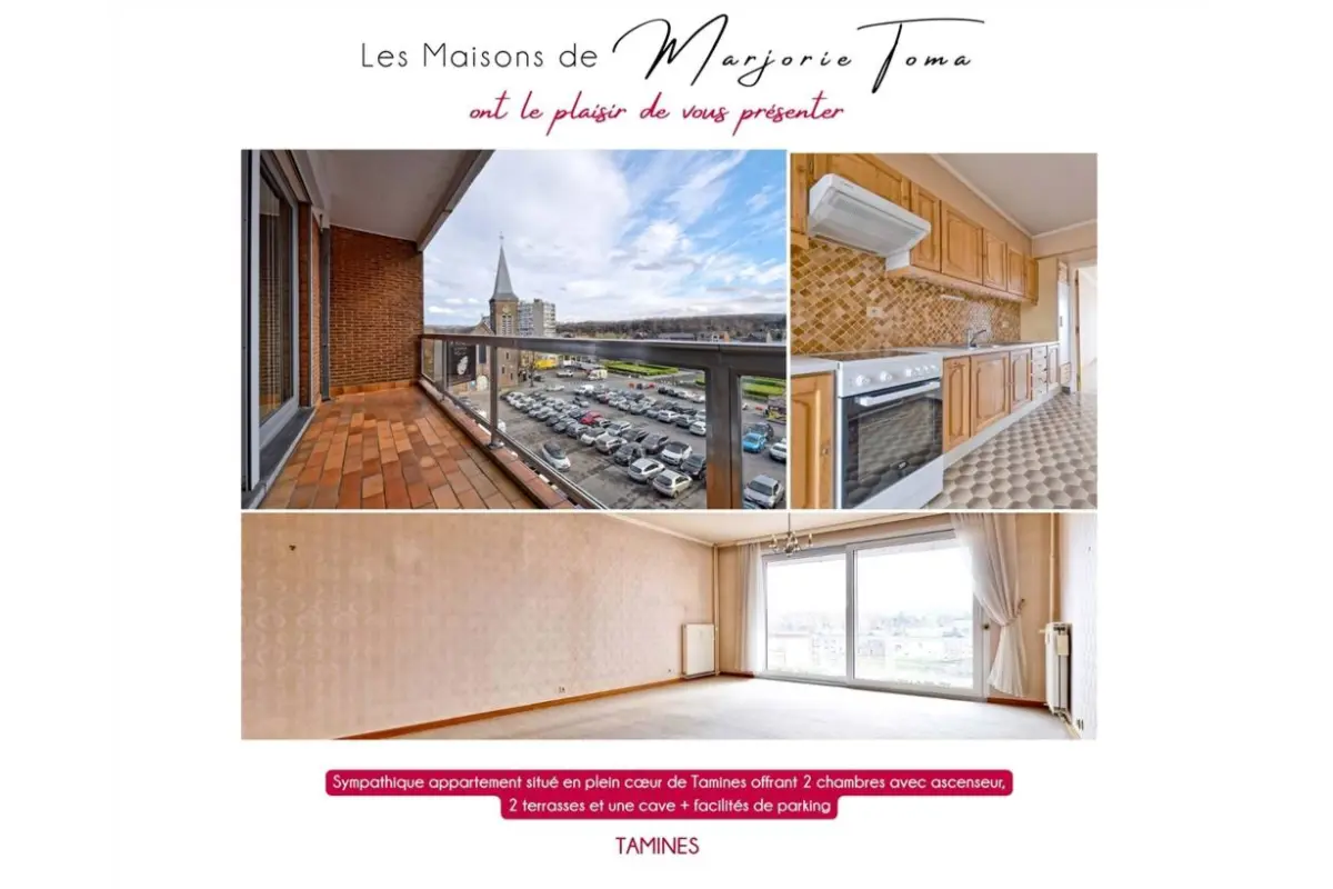 Appartement à vendre à Tamines 5060 165000.00€ 2 chambres 95.01m² - annonce 752833