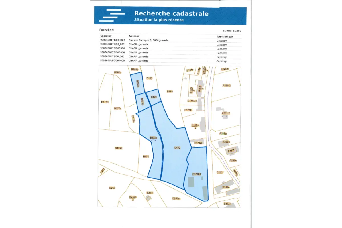 Terrain à vendre à Jamiolle 5600 35000.00€  chambres m² - annonce 764879