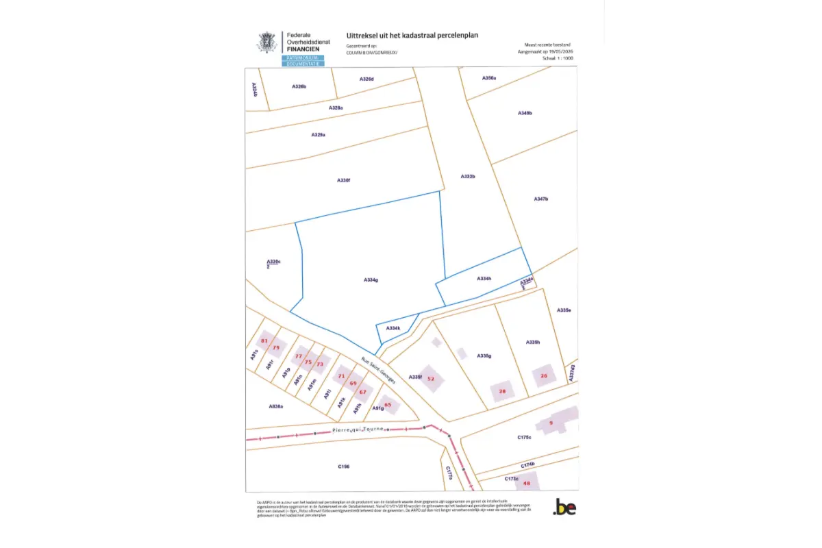 Terrain à bâtir à vendre à Gonrieux 5660 110000.00€  chambres m² - annonce 764258